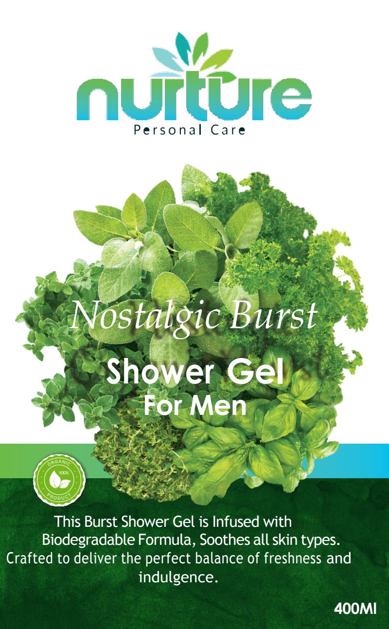 Nostalgic Burst Shower Gel for men